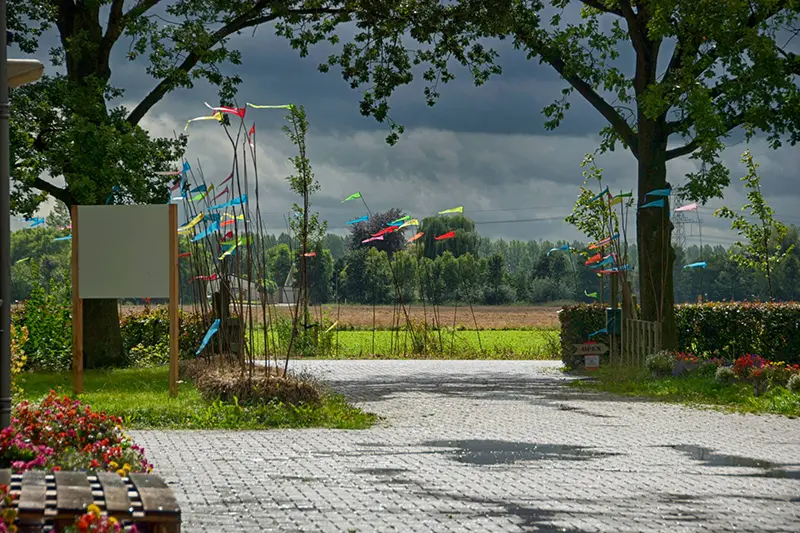 een ingang van park Lingezegen
