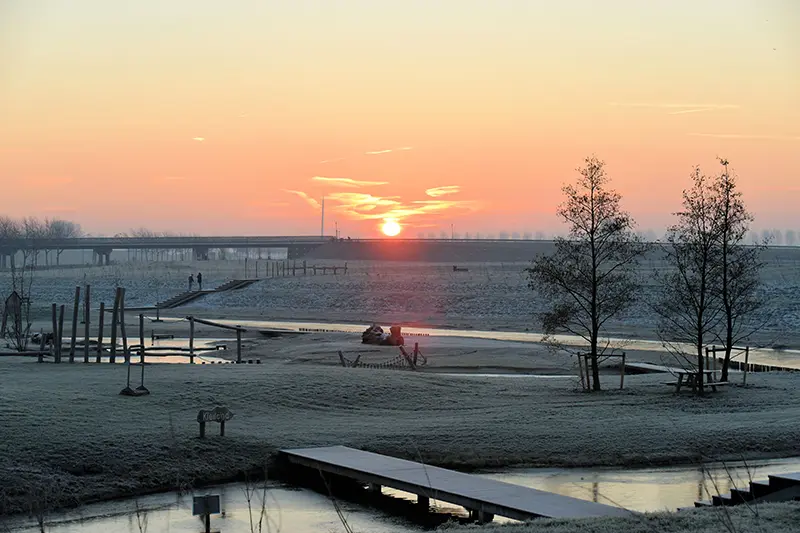 winters landschap metropoolregio Amsterdam