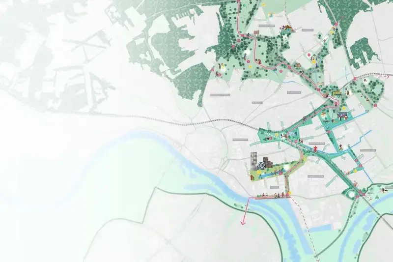 Perspectief Groene Wig Oost, veenenbos en bosch landschapsarchitecten, 2025